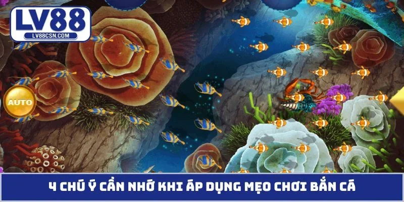 4 chú ý cần nhớ khi áp dụng mẹo chơi bắn cá