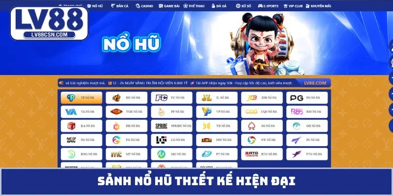 Sảnh nổ hũ thiết kế hiện đại